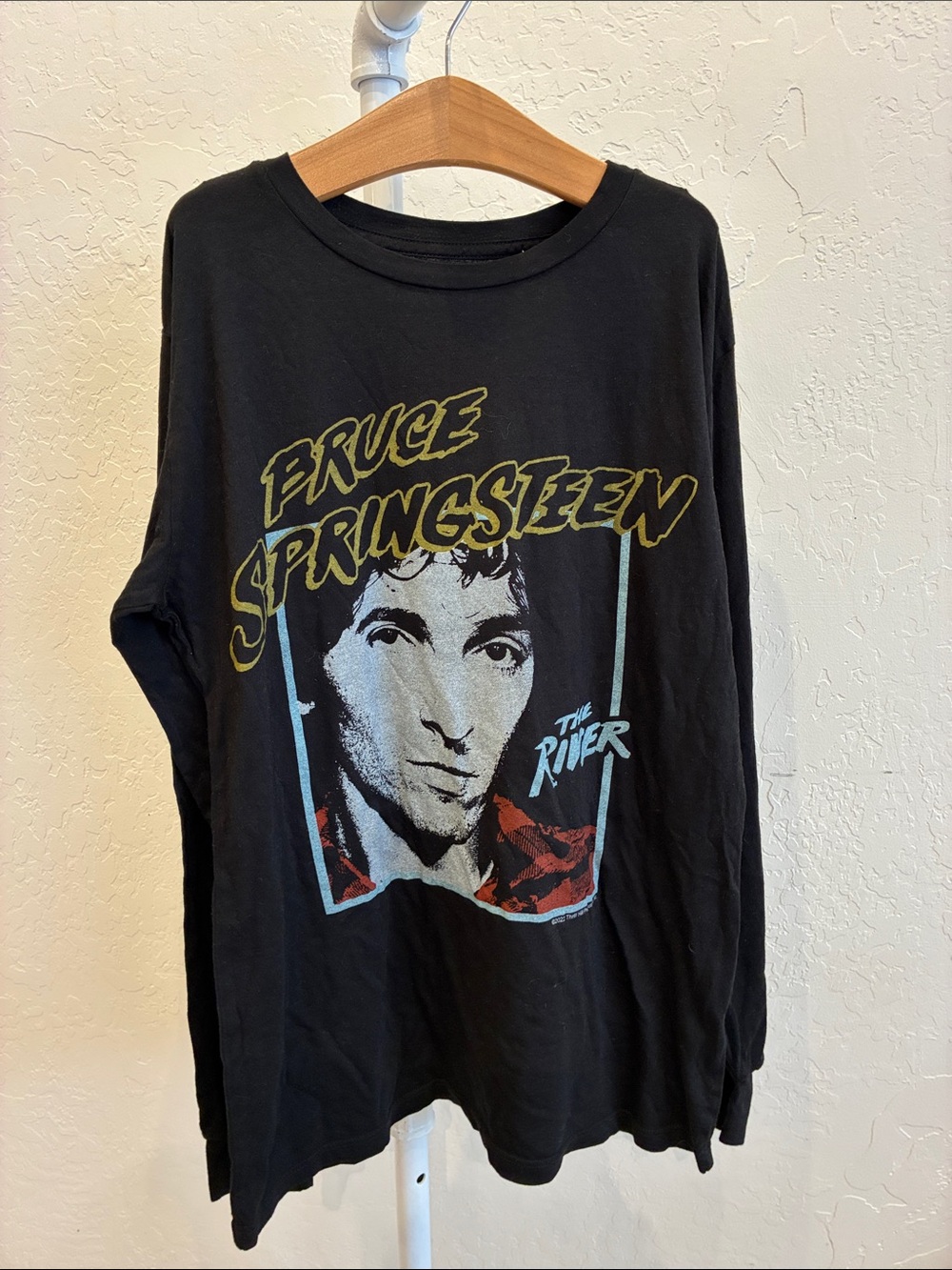 Rowdy Sprout Bruce Springsteen Black Long-Sleeve Graphic Tee